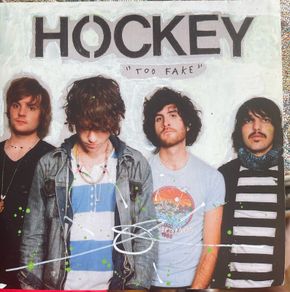 Hockey Too fake picture sleeve vinyl record single in vg+ condition