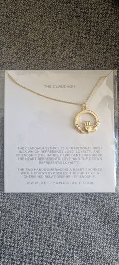 Claddagh Gold Necklace