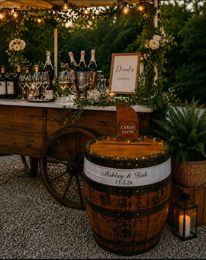 Wedding post box Barrel