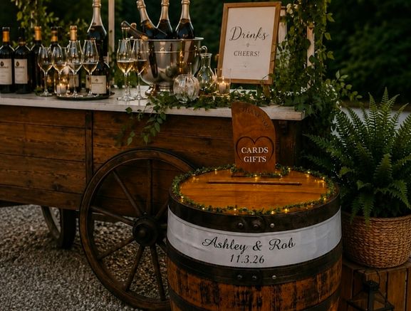 Wedding post box Barrel