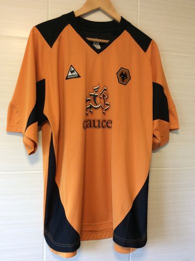 Wolverhampton Wanderers Jersey. Season 2004/2006. Official Le Coq Sportif Wolves Home Jersey. Steve Bull Number 9. Authentic Original From 2004. Not A Modern Day Remake.