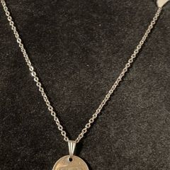 Coin stainless steel necklace. Penny 3d, 6d, shilling, florin