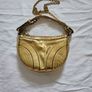 Zara Gold Patent Leather Shoulder Bag Image 4