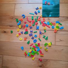 Magnetic Board with letters and numbers