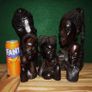 Hand Carved Wood Busts. Image 3