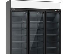 Combisteel Freezer 3 Glass Doors Black Ins-1530f B