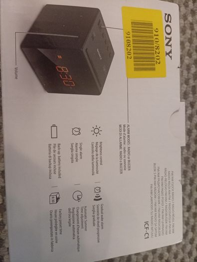 Bedside clock  radio sony