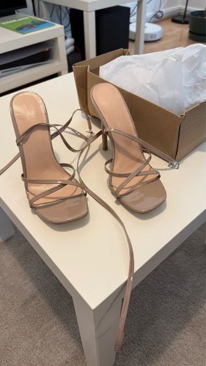 Nude high heels