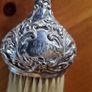 ornate sterling silver horsehair brush Image 3