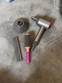 Dyson pretend hairdrier from Casdon