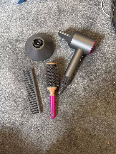 Dyson pretend hairdrier from Casdon