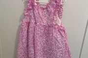 Girls pink floral dress 4-5