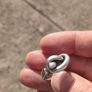 Adjustable Heavy Sterling Unisex Silver Buckle ring Image 9