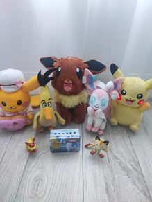 Pokemon soft toys, Pikachu talks and light up