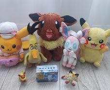 Pokemon soft toys, Pikachu talks and light up