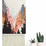 Macrame Wall Hanging Tapestry Blue Boho Woven Wall Art Decor Chic Home Bohemian Moon Tapestries Sun Mountain Cloud Aztec (MULTIPLE DESIGNS) Image 2