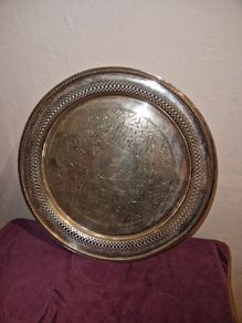 Deo Favente silver plate