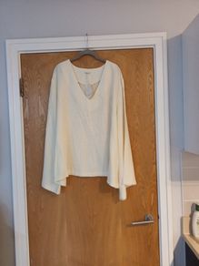 Shein Leisure Long  Linen Soft & Comfy Top With   Bell Sleeved To.  S. Xl-16.  B.N.W.T