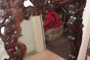 XXL handcarved wooden mirror