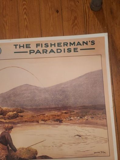 Art Posters X 3 LARGE. Great Southern Railways Poster. Robert Emmet Historical Poster And Impressionist Landscape Poster. Large Posters In Good Condition See Photos For Same. Ideal for framing.
