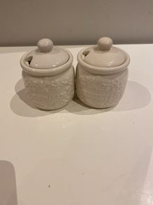 Mrs Beetons preserve and marmalade jars