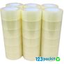 Lot of 6 brown or clear packaging rolls tape 66 meters long x 50 mm  wide industrial premium quality for packaging shipping parcels ecommerce box Image 2