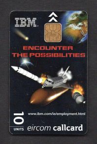2000 Ireland 10 unit  employment prospects by International Business Machines Corporation I.B.M (ODS3) Call Card Used. Telecom Eireann card number 1274
