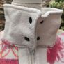 vintage 90s pink and white fleece Medium Image 4