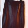 Reiss Reagan leather ponte pencil skirt in Berry 12 Image 5