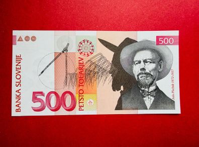 Slovenia  500  Tolarjew   1992  Pick  16a ( Uncirculated )