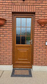 Beautiful PVC Golden Oak PVC Single Door