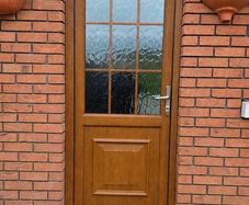 Beautiful PVC Golden Oak PVC Single Door