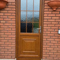 Beautiful PVC Golden Oak PVC Single Door