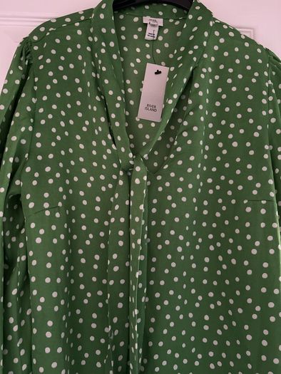 Green Blouse River Island BNWT