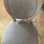 Set of 4 grey wash fabric rustic dining chairs Image 7