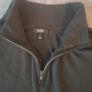Reiss Men's XL 1/4 Zip Sweater Jumper Charcoal Grey 100% Extra Fine Merino Wool Image 2