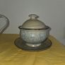 Hand Made 1970's  Irish Owen Killew Stoneware milk pitcher and sugar bowl Image 3