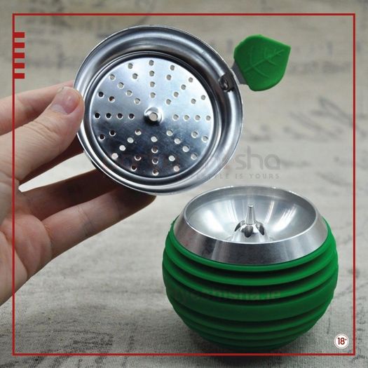 Apple Top Pipe Silicon Charcoal Bowl Holder Aluminium