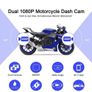 VSYSTO Motorcycle DashCam, Wide Angle Night Vision Motorcycle Camera, HD 1080P Double Lens Front and Rear, WiFi Waterproof Sports Camera, Dashcam Image 7
