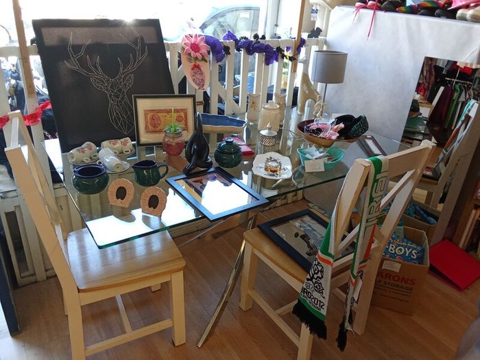 glass kitchen table