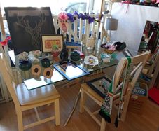 glass kitchen table