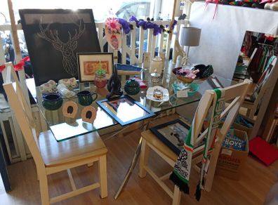 glass kitchen table