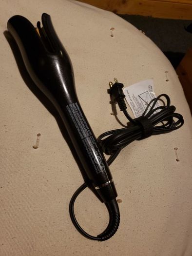 Fabulous Black Chi Spin n Curl curling wand hair curler BNWB