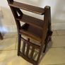 Wooden library chair and stepladder Image 7