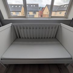 Ikea Sundvik Cot with memory foam mattress and duvet sets