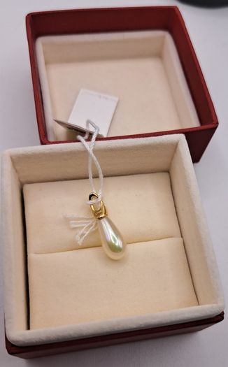 majorica sterling silver pendant
