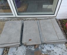 off cuts of porcelain tiles