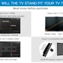 TV Stand for 32-55 Inch LCD LED OLED Plasma TV Height Adjustable TV Mount Stand with Tempered Glass Base & Cable Management, Holds 40kgs, VESA 400x400mm Image 2