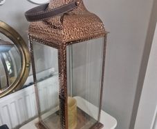 Rose gold tall lantern