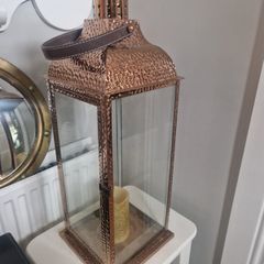 Rose gold tall lantern